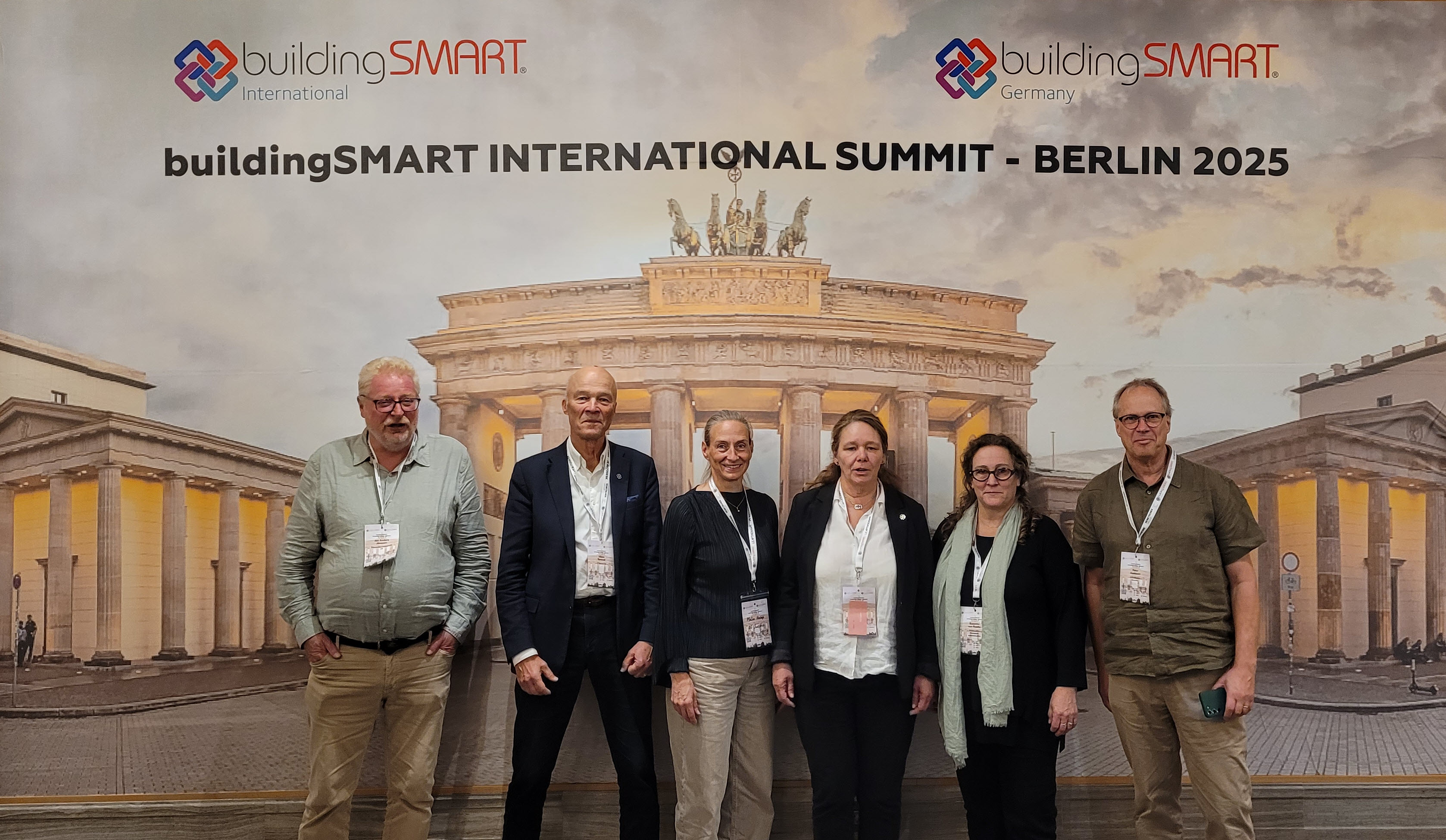 Representanter från buildingSMART Sweden, som deltog på konferensen